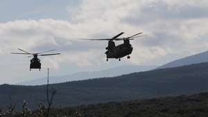 BROLL: 3-4 AHB Apache Helicopter Gunnery in Greece