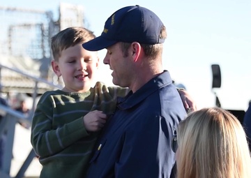 Coast Guard Cutter Valiant crew returns home following counter-drug patrol in the Caribbean Sea