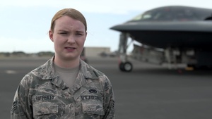 Senior Airman McCall Rafferty reflects on the Bomber Task Force