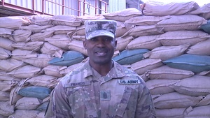 Valentine's Day Greeting from Bagram Airfield to Hawaii, CSM Francis Garton