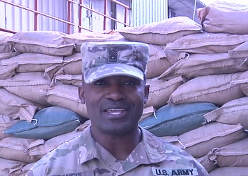 Valentine's Day Greeting from Bagram Airfield to Hawaii, CSM Francis Garton