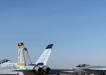NAS Oceana Flyover for Captain Rosemary Mariner