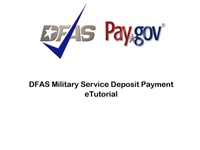 DFAS Military Service Deposit (MSD) Payment eTutorial