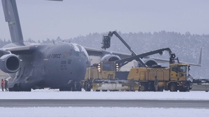 Aircraft take off in support of FTD