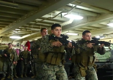 Weapons Company Marines Refine Weapons Handling Fundamentals Aboard Green Bay