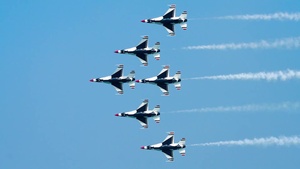 Maj. Jason Markzon Thunderbird's advance pilot/narrator site survey of Kirtland
