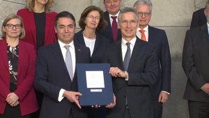 Family Portrait Following signing of Accession Protocol for future Republic of North Macedonia
