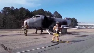 NAS Patuxent River Citadel Shield Exercise Aircraft Mishap B-Roll