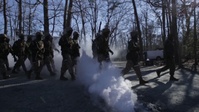 B-Roll of OCS Combat Course; First Winter OCS Class Integrated with Females