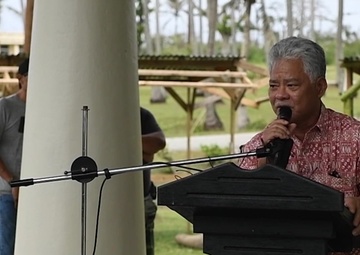 Service Members Honored During Closing Ceremony for Super Typhoon Recovery Efforts in Tinian