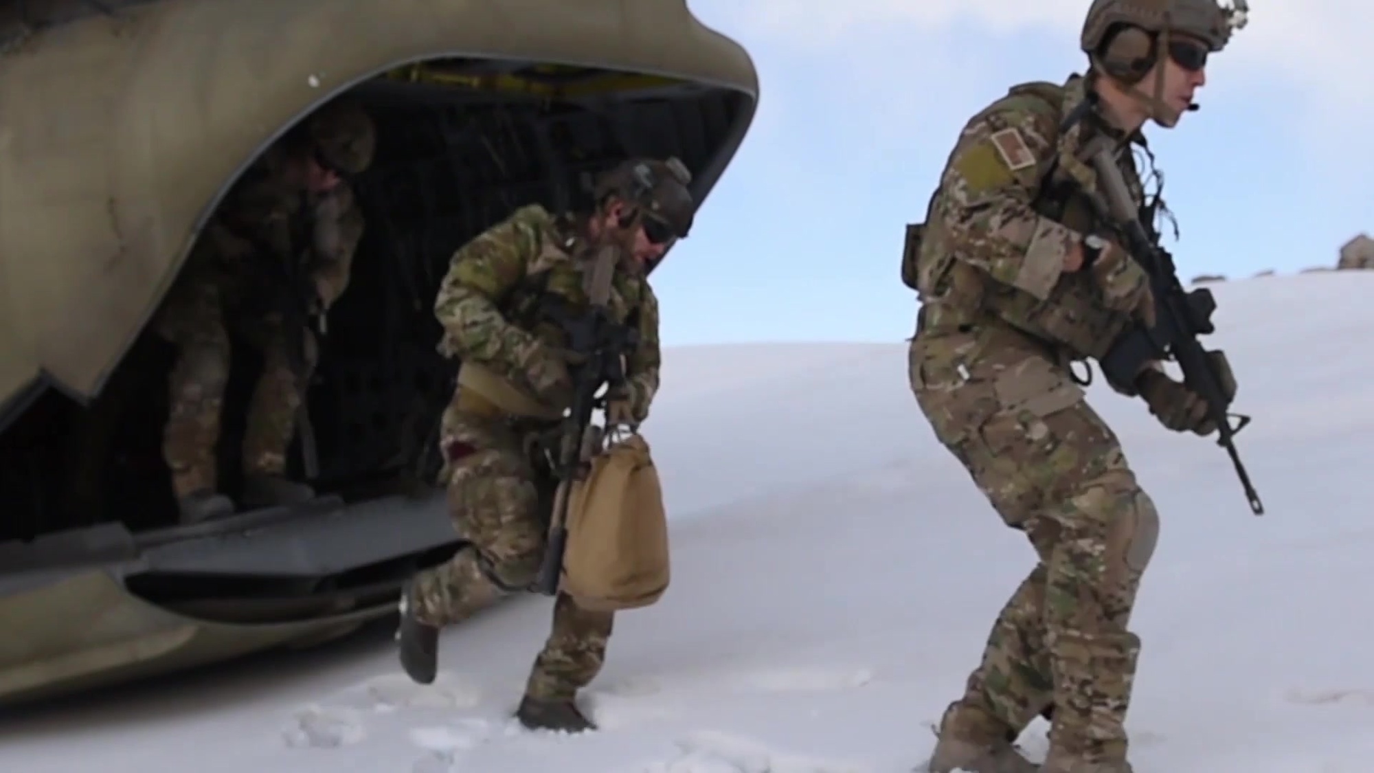 The 430th Expeditionary Electronic Combat Squadron showcases their unique capabilities with the E-11A BACN aircraft at Kandahar Airfield, Afghanistan on Feb. 11, 2019. The BACN works to provide communication capabilities between ground troops and higher leadership. (U.S. Air Force video by SrA Jean-Paul Arnaud-Marquez)