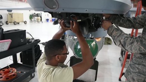 MQ-9 Reaper Avionics and Take-Off BRoll
