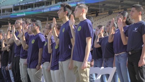 LA Dodgers Host Los Angeles “Enlistment Ceremony”