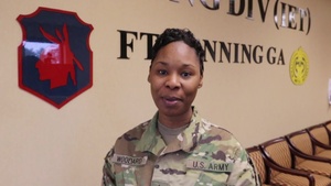 SGM Woodard Sends Her Women's History Month Greeting