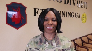 MAJ Matthews Sends Out a Women's History Month Greeting