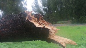 Heavy rainfalls hit Camp Pendleton (B-Roll)