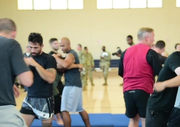 Bellator Fighters Meet Service Members and Guests