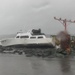 Derelict vessel washes up near runway approach
