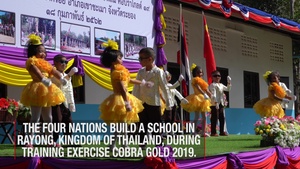Cobra Gold 19: Royal Thai, ROK, PLA and US Forces Hold Dedication Ceremony for Newly Constructed Building at Thai School
