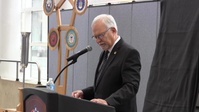 CSM Frank Puidokas' bronze plaque dedication speech