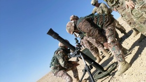 U.S.-Jordan forces train on mortar systems