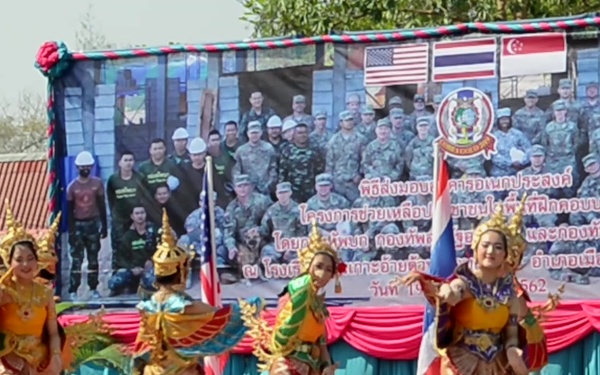 Cobra Gold 19: &quot;Dance of Kinnarees&quot; at Bankoh-I-Duan School Dedication Ceremony B-Roll