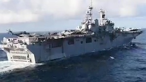 USS Boxer and John P. Murtha Refuel at Sea