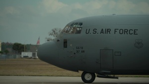 821st Contingency Response Support Squadron Unloads C-130J Super Hercules