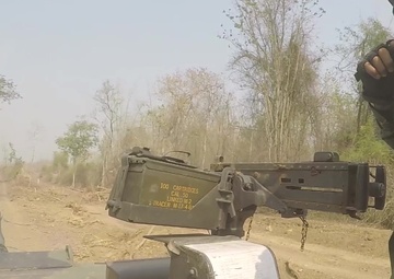 Royal Thai Army Tankers train alongside their US Counterparts during exercise Cobra Gold 2019.