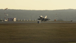 Multiple F-16s land at Spangdahlem