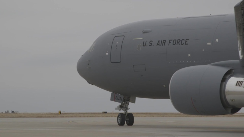 First KC-46 Takeoff from McConnell Air Force Base