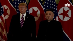 President Trump Participates in a Greeting with the Chairman of the State Affairs Commission of the Democratic People’s Republic of Korea