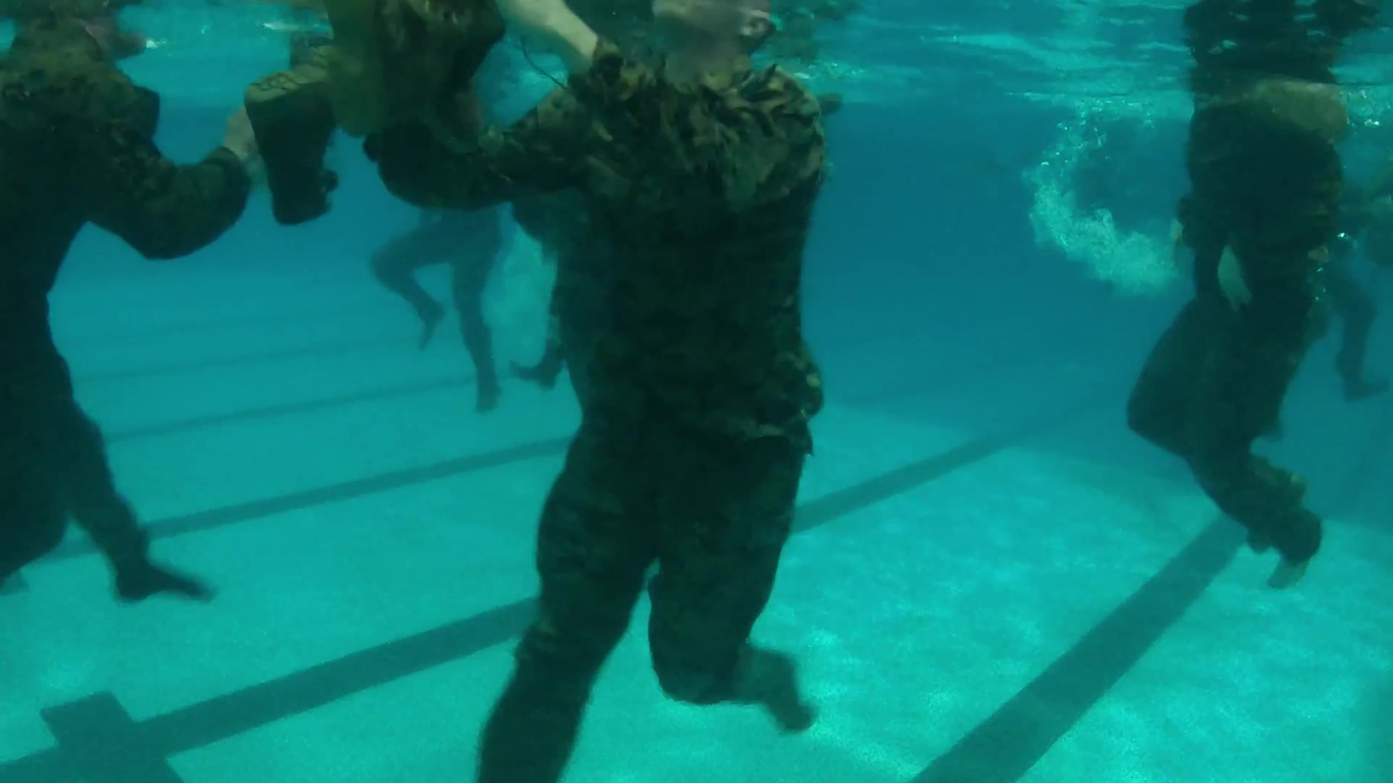 Marines with Marine Forces Reserve participated in a swim qualification at the University of New Orleans, Feb. 7, 2019. A swim qualification is designed to reduce fear, raise self-confidence and develop Marines with the ability to survive in water. (U.S. Marine Corps video by Sgt. Dante J. Fries)