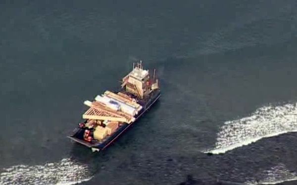 Coast Guard assesses grounded vessel Don Quixote at Cape Kuliuk, Kodiak, Alaska