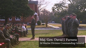 2d Marine Division Quarterly Morning Colors and Awards Ceremony