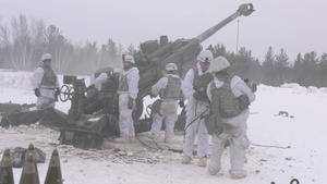 10th Mountain Division sends artillery downrange in arctic conditions