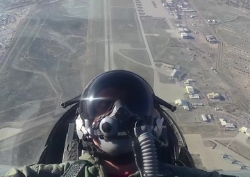 F-35 Demo Team's TSgt Couture Reenlists in F-16