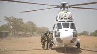 Medical helicopter operations during Flintlock 2019
