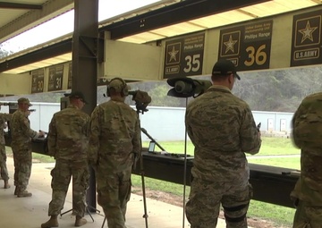 All Army bullseye pistol B-Roll