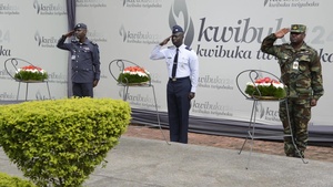 African Partnership Flight Rwanda - Kigali Genocide Memorial Wreath Laying Ceremony
