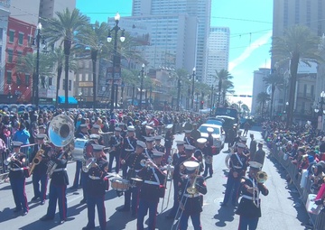 2nd Marine Division Band Celebrates Mardi Gras 2019