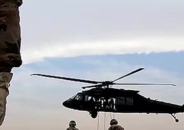 1-108th AHB supports rappel training during overseas air assault course