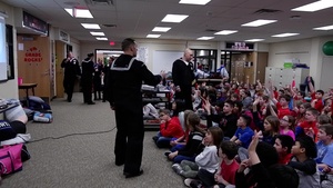 Navy Recruiters Visit Jackson Elementary School