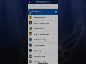 USAF Connect App Standard Size