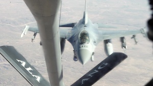28th EARS refuels F-16 Fighting Falcons