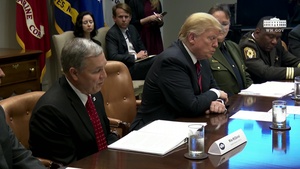 President Trump Receives Drug Trafficking Briefing