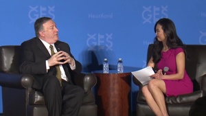Secretary of State Michael R. Pompeo delivers the “Road to GES Heartland" keynote address