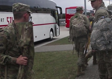 B-Roll: 2nd ABCT, 1st Armored Division arrives at Drawsko Pomorskie Training Area