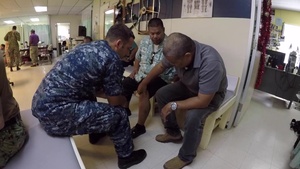 U.S. Navy medical team works side-by-side with Marshallese medical staff at Majuro Hospital