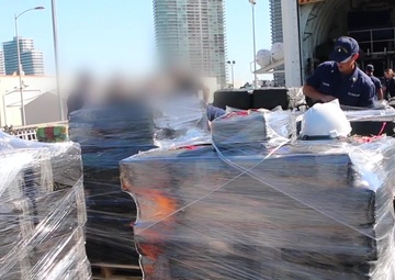 Coast Guard offloads 27,000 pounds of cocaine at Base Miami Beach